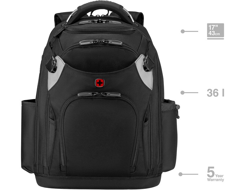 Wenger ruksak Tool Backpack Pro, sa pretincom za alat i prijenosnik do 17", crni