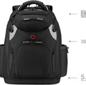 Wenger ruksak Tool Backpack Pro, sa pretincom za alat i prijenosnik do 17", crni