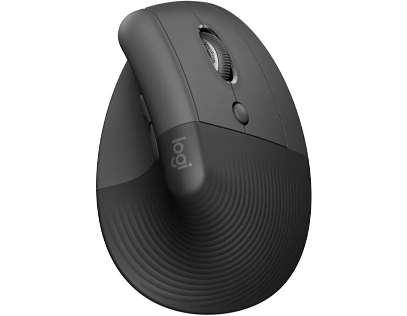 Logitech Lift Bussines bežični vertikalni ergonomski miš, USB, crni (910-006494)