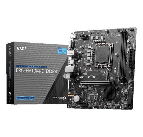 MSI MB H610M-E DDR4, S.1700, 2xDDR4/3200, PCIe 4.0, G-LAN, VGA/HDMI, mATX