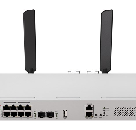 Mikrotik Cloud Router Switch CRS418-8P-8G-2S+5axQ2axQ-RM, 17xG-LAN (8x PoE-out), 2x10G SFP+, IPQ-8072A, RouterOS v7, 1U rackmount