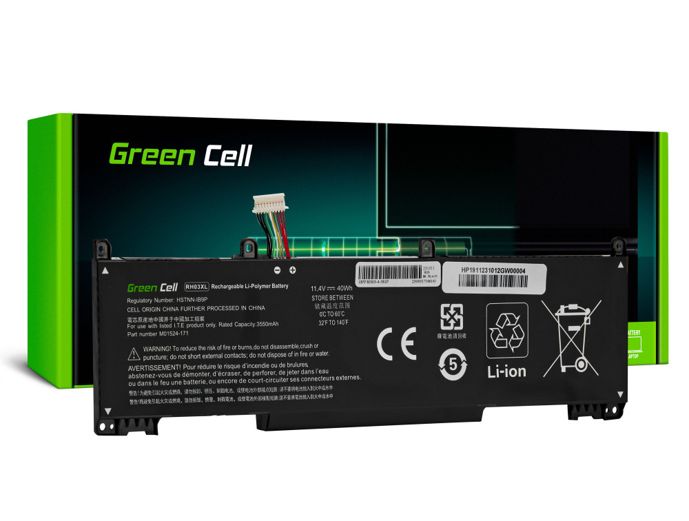 Green Cell (HP191) baterija 3550 mAh, 11.4V RH03XL za HP ProBook 430 G8 440 G8 4...