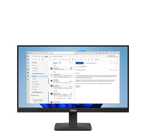 Lenovo 23.8" ThinkVision S24-4e FHD (1920×1080) IPS, 100Hz, 16:9, 4ms, 250cd/m2, 1300:1, VGA/HDMI, crni (64B5KAT1EU)