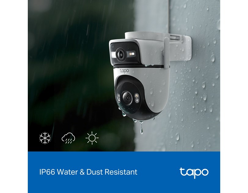 TP-Link Tapo C545D 2K 3MP (2304 x 1296 px), 360°/130° Pan/Tilt, H.264, Color Night Vision, microSD/RJ45 portovi, dvosmjerni audio, detekcija pokreta, IP66, Wi-Fi, Tapo app
