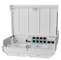Mikrotik Cloud Smart Switch CSS610-1Gi-7R-2S+OUT, 8×10/100/1000 Ethernet ports, 7x 1G PoE-in, 1G PoE-out, SwOS