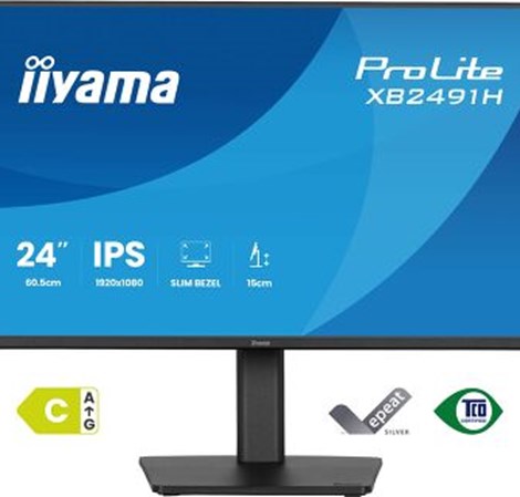 IIYAMA 24" XB2491H-B1 FHD (1920×1080) IPS, Pivot, 120Hz, 1ms, 350 cd/m2, HDMI/DP, crni