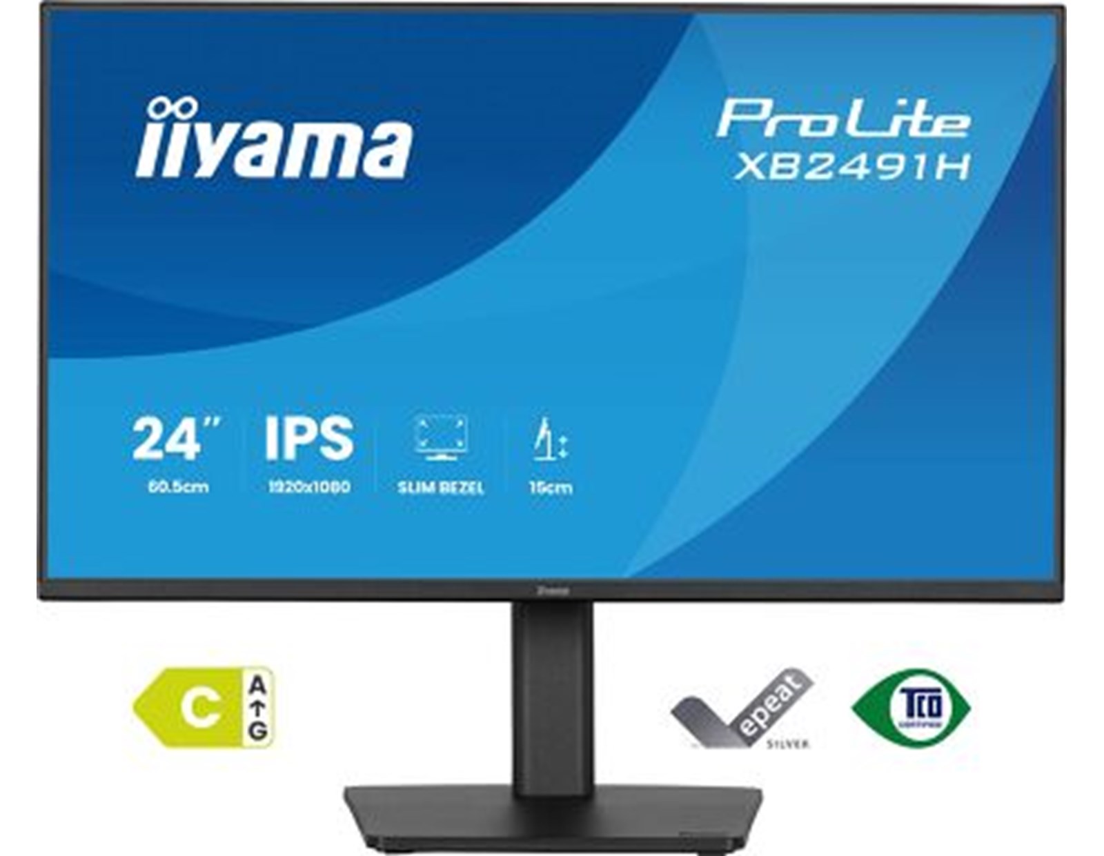 IIYAMA 24" XB2491H-B1 FHD (1920×1080) IPS, Pivot, 120Hz, 1ms, 350 cd/m2, HDMI/DP, crni