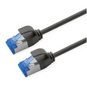 Roline  S/FTP (PiMF) Data Center mrežni kabel, Cat.6A (Class EA), slim, LSOH, tangle free, 1.0m, crni