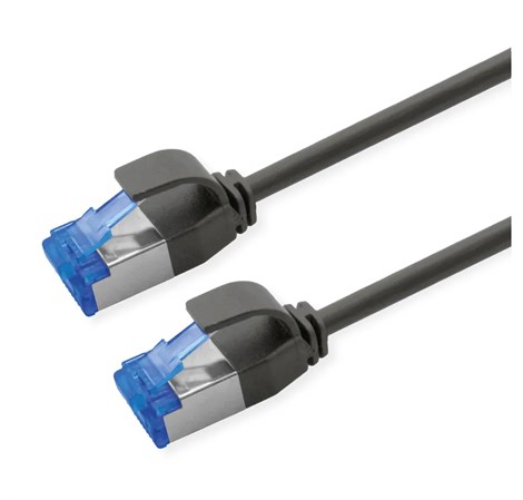 Roline  S/FTP (PiMF) Data Center mrežni kabel, Cat.6A (Class EA), slim, LSOH, tangle free, 10m, crni