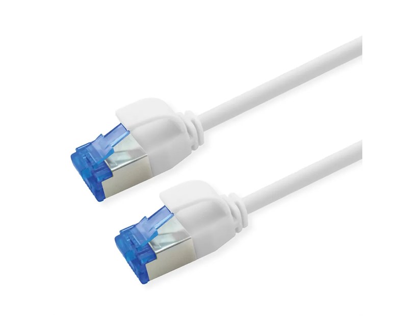 Roline  S/FTP (PiMF) Data Center mrežni kabel, Cat.6A (Class EA), slim, LSOH, tangle free, 1.0m, bijeli