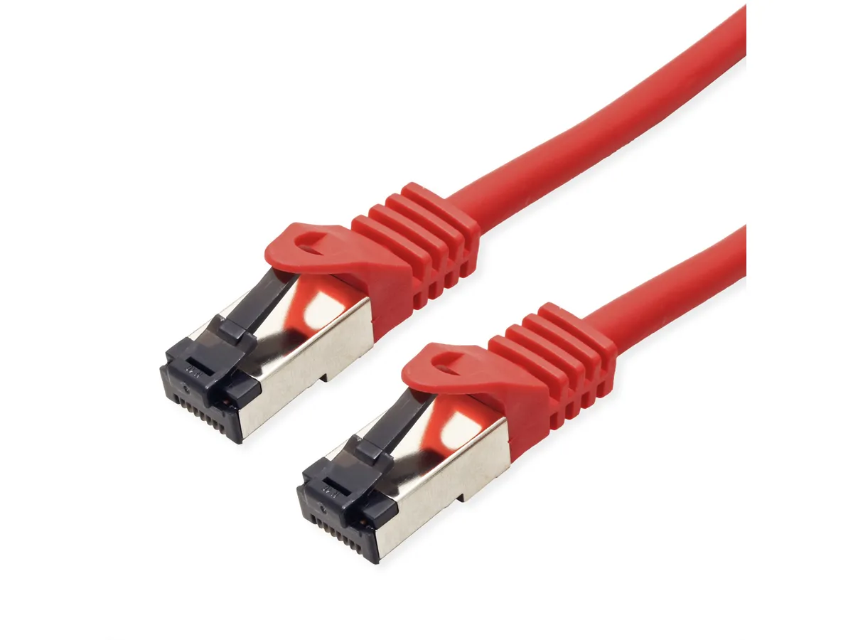Roline VALUE S/FTP mrežni kabel Cat.8 (Class I), LSOH, stranded, 1.0m, crveni