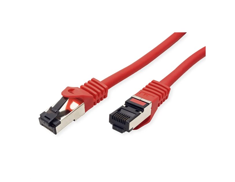 Roline VALUE S/FTP mrežni kabel Cat.8 (Class I), LSOH, stranded, 2.0m, crveni