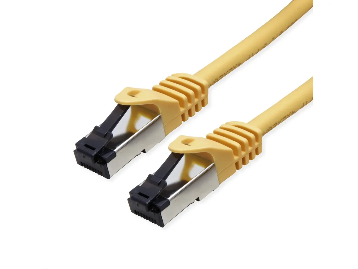 Roline VALUE S/FTP mrežni kabel Cat.8 (Class I), LSOH, stranded, 1.0m, žuti