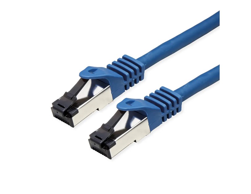 Roline VALUE S/FTP mrežni kabel Cat.8 (Class I), LSOH, stranded, 1.0m, plavi