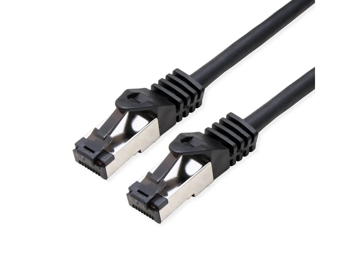 Roline VALUE S/FTP mrežni kabel Cat.8 (Class I), LSOH, stranded, 3.0m, crni