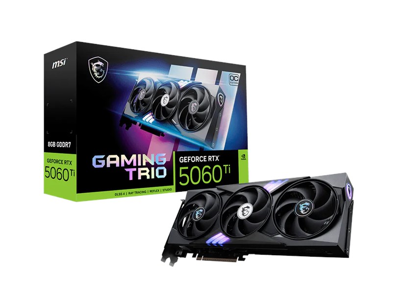 MSI GeForce RTX 5060 TI 8G Gaming Trio OC 8GB GDDR7/128-bit, PCIe 5.0x16, HDMI/3×DP