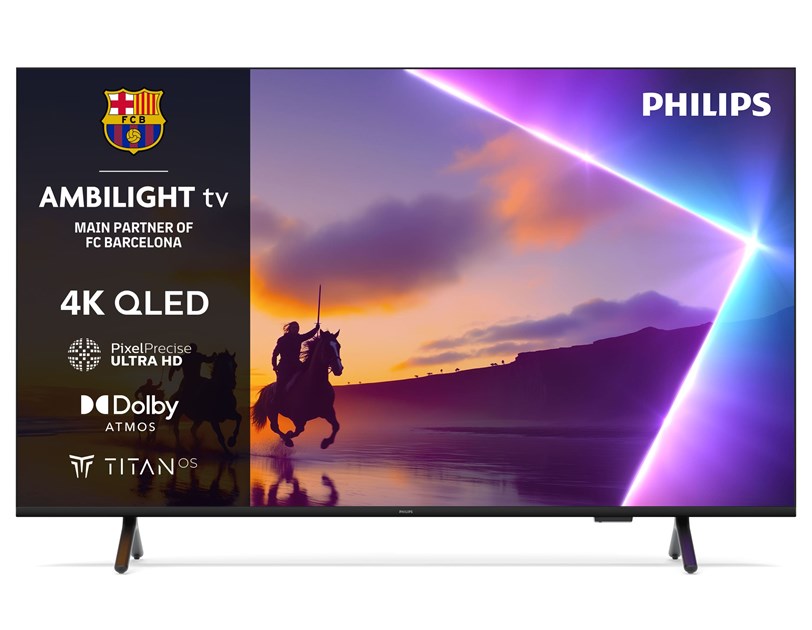 Philips 50" (127cm) 50PUS8510, QLED, UHD 4K Smart TV, Titan OS - Ambilight