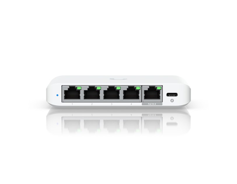 Ubiquiti UniFi Switch Flex Mini, 5-portni upravljivi swtich, 2.5 gigabit, PoE