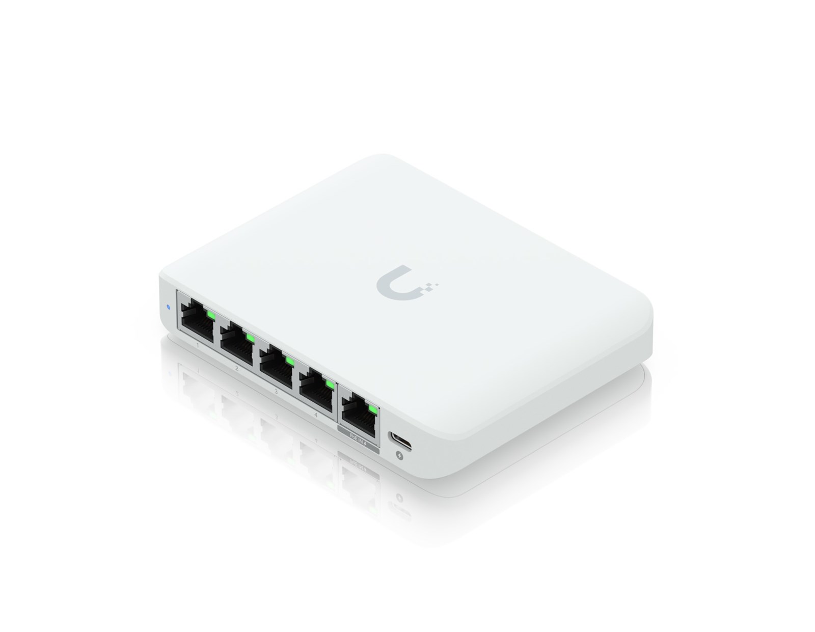 Ubiquiti UniFi Switch Flex Mini, 5-portni upravljivi swtich, 2.5 gigabit, PoE