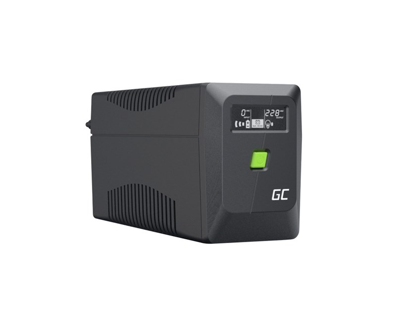 Green Cell UPS (UPSLM360) 650VA/360W, Modified sine wave, Line Interactive AVR, LCD