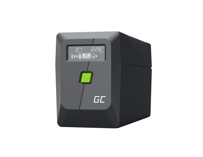 Green Cell UPS (UPSLM480) 850VA/480W, Modified sine wave, Line Interactive AVR, LCD