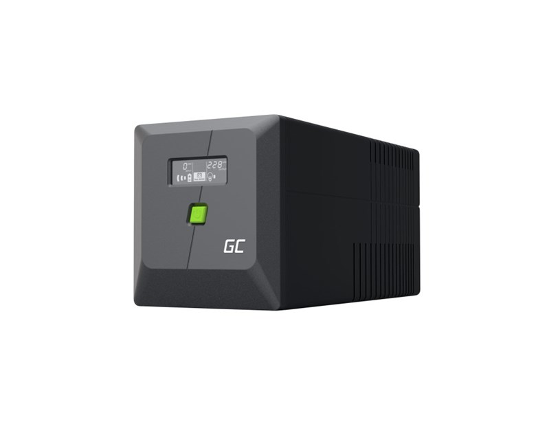 Green Cell UPS (UPSLM600) 1000VA/600W, Modified sine wave, Line Interactive AVR, LCD