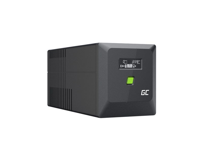 Green Cell UPS (UPSLM600) 1000VA/600W, Modified sine wave, Line Interactive AVR, LCD