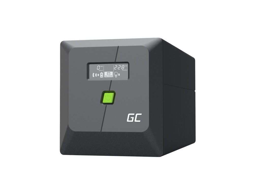 Green Cell UPS (UPSLM600) 1000VA/600W, Modified sine wave, Line Interactive AVR,...