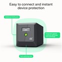Green Cell UPS (UPSLM900) 1500VA/900W, Modified sine wave, Line Interactive AVR, LCD