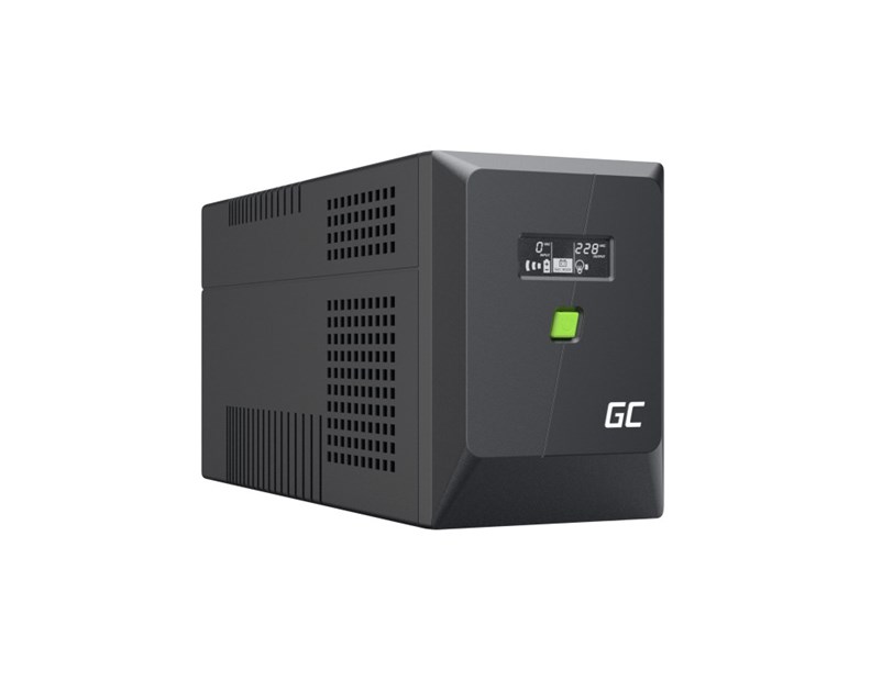 Green Cell UPS (UPSLM1200) 2000VA/1200W, Modified sine wave, Line Interactive AVR, LCD