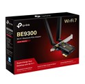 TP-Link BE9300 Archer TBE552E bežični Tri-Band Wi-Fi 7, BT5.4 PCI-E adapter, 5760Mbps/2880Mbps/688Mbps (2.4GHz/5GHz/6GHz), MLO, 2×antene