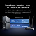 TP-Link BE9300 Archer TBE552E bežični Tri-Band Wi-Fi 7, BT5.4 PCI-E adapter, 5760Mbps/2880Mbps/688Mbps (2.4GHz/5GHz/6GHz), MLO, 2×antene