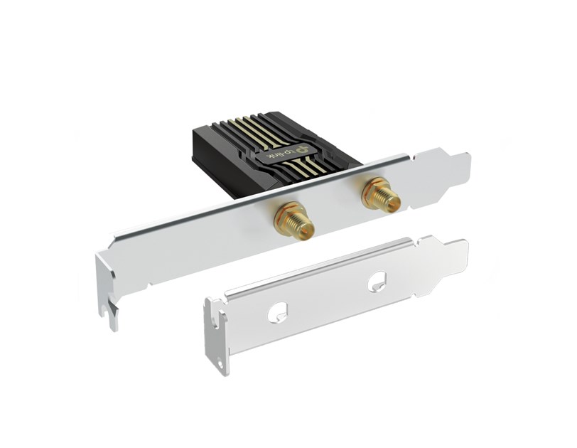 TP-Link BE9300 Archer TBE552E bežični Tri-Band Wi-Fi 7, BT5.4 PCI-E adapter, 5760Mbps/2880Mbps/688Mbps (2.4GHz/5GHz/6GHz), MLO, 2×antene