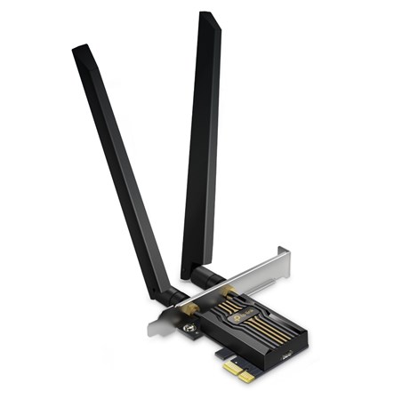 TP-Link BE9300 Archer TBE552E bežični Tri-Band Wi-Fi 7, BT5.4 PCI-E adapter, 5760Mbps/2880Mbps/688Mbps (2.4GHz/5GHz/6GHz), MLO, 2×antene