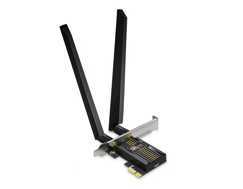 TP-Link BE9300 Archer TBE552E bežični Tri-Band Wi-Fi 7, BT5.4 PCI-E adapter, 5760Mbps/2880Mbps/688Mbps (2.4GHz/5GHz/6GHz), MLO, 2×antene