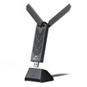 TP-Link BE6500 Archer TBE400UH Wi-Fi 7 High Gain Wireless USB Adapter, 2882Mbps/2882Mbps/688Mbps (2.4GHz/5GHz/6GHz), 2× High-Gain Tri-Band Antennas