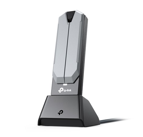 TP-Link BE6500 Archer TBE400UH Wi-Fi 7 High Gain Wireless USB Adapter, 2882Mbps/2882Mbps/688Mbps (2.4GHz/5GHz/6GHz), 2× High-Gain Tri-Band Antennas