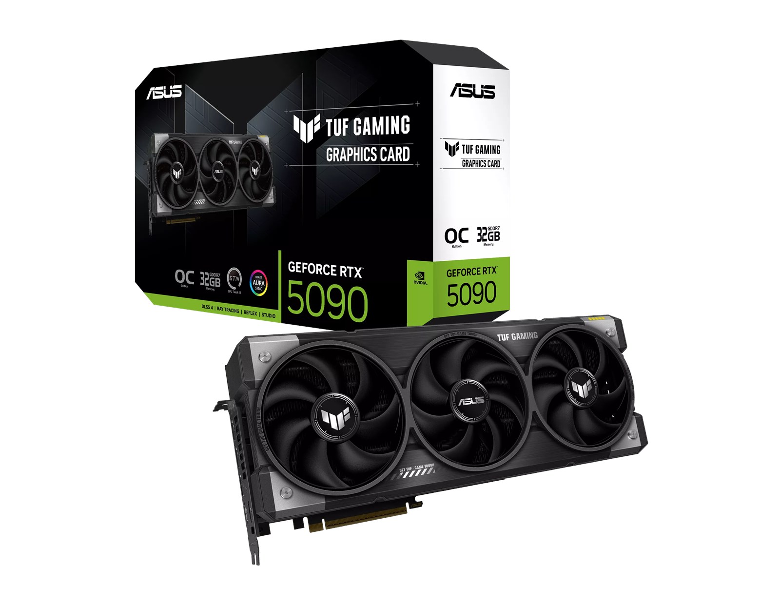 Asus TUF Gaming GeForce RTX 5090 OC Edition 32GB, GDDR7/512-bit, PCI-E 5.0, 2× HDMI/3×DP