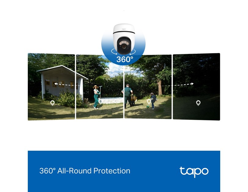TP-Link Tapo C630  kamera + Tapo A201 Solar panel 3K 5MP, H.264, Color Night Vision, microSD, 2×Spotlights, dvosmjerni audio, detekcija pokreta, vodootporna IP65, Wi-Fi, Tapo app