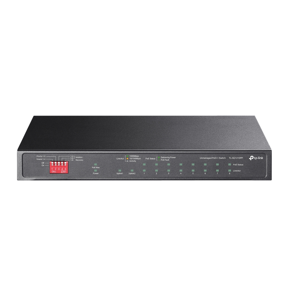 TP-Link 10-port Gigabit PoE preklopnik (Switch), 9×10/100/1000Mbps RJ45 Ports (...