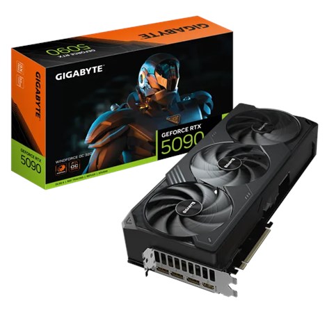 Gigabyte GeForce RTX5090 Windforce OC, 32GB GDDR7/512-bit, PCI-E 5.0, 1xHDMI/3xDP