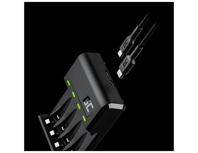 Green Cell punjač VitalCharger + 4x baterije AA 2000mAh Ni-MH