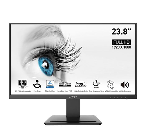 MSI 24" MP243X PRO FHD(1920x1080) IPS, 100Hz, 300 cd/m2, 1000:1, 4 ms, HDMI, DP, tilt, zvučnici