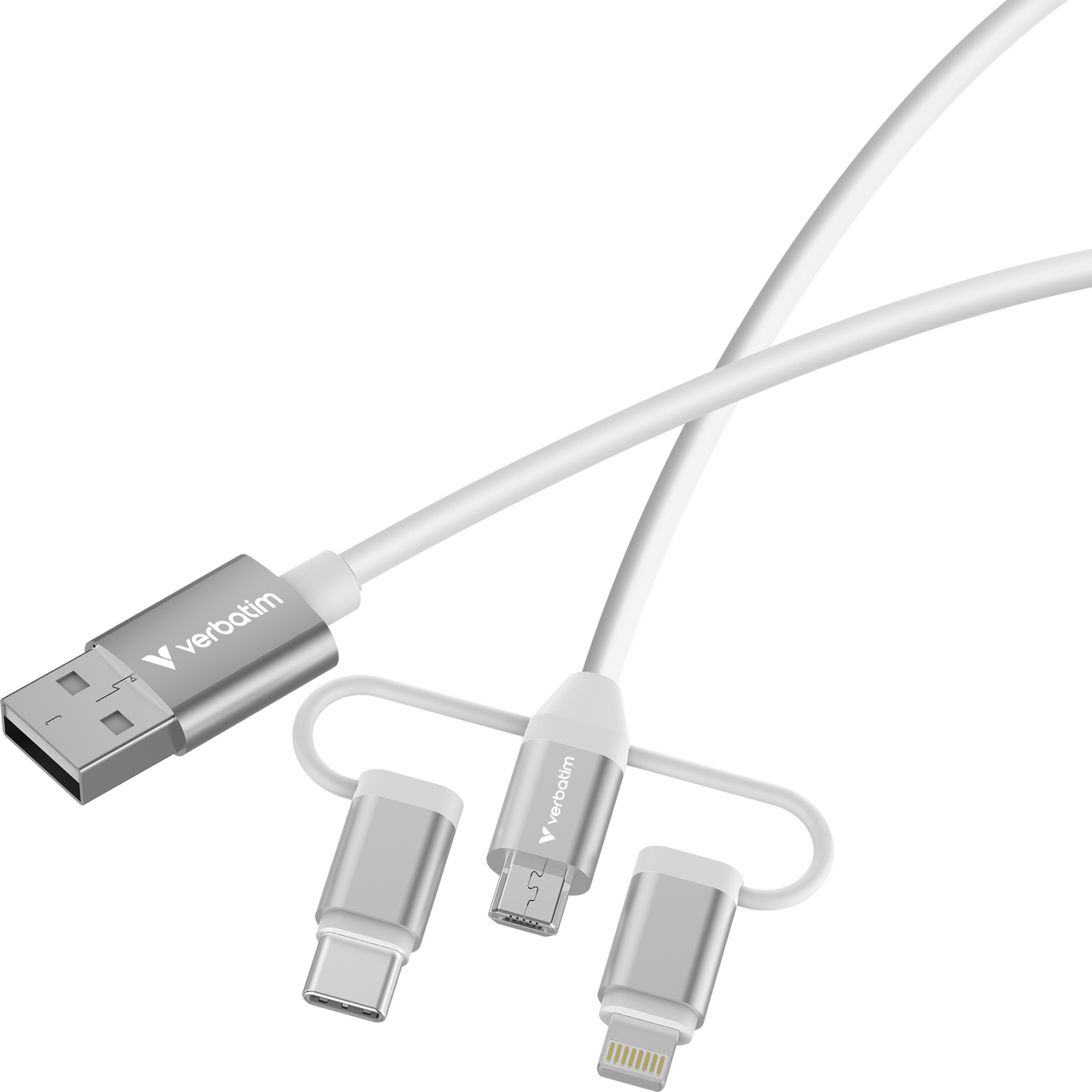 Verbatim Sync & Charge kabel 3-u-1 USB-A na Micro-B/USB-C/Lightning, M/M, 18W, b...