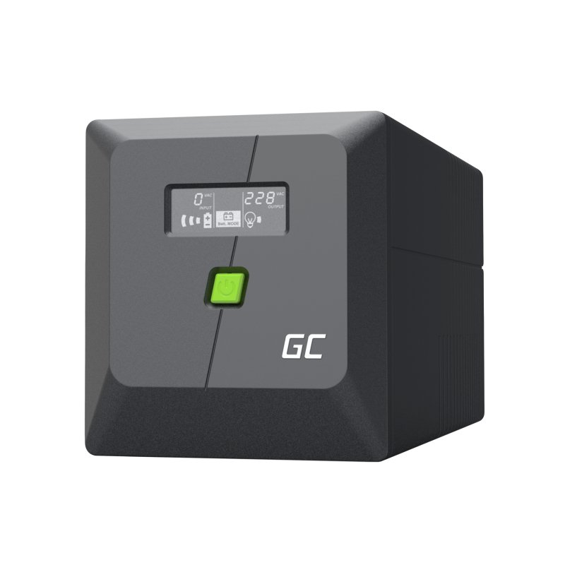 Green Cell UPS (UPSLP480) 750VA/480W, Pure sine wave, Line Interactive AVR, Powe...