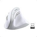 UGREEN bežični ergonomski vertikalni miš, bluetooth, 4000 DPI, USB, bijeli