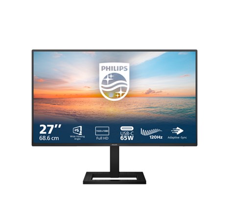 Philips 27" 27E1N1300AE/00 FHD (1920x1080) IPS 16:9, 120Hz,  300 cd/m2, 1500:1, 4ms,  HDMI, USB-C x 1 (DisplayPort Alt mode, data and Power Delivery),  USB-Ax2, HAS, zvučnici 