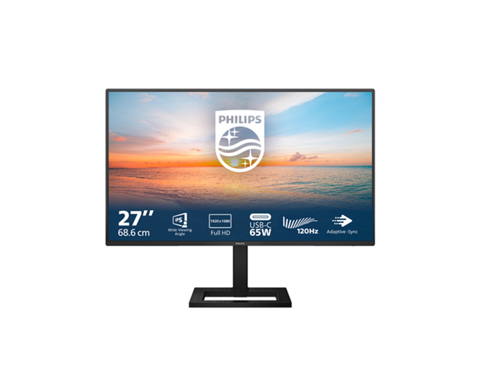 Philips 27" 27E1N1300AE/00 FHD (1920x1080) IPS 16:9, 120Hz, 300 cd/m2, 1500:1, 4ms, HDMI, USB-C x 1 (DisplayPort Alt mode, data and Power Delivery), USB-Ax2, HAS, zvučnici