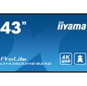 IIYAMA 43" LH4360UHS-B2AG 4K UHD (3840x2160) VA Signage 24/7, 500cd/m2, 4000:1, Android OS, E-Share, iiSignage2