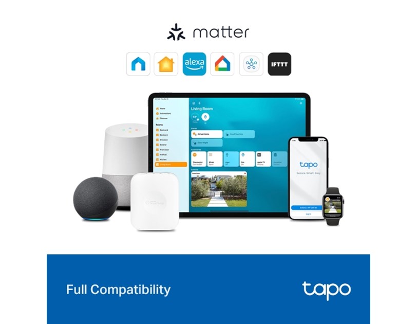 TP-Link Tapo S110E Smart Switch Module  2.4GHz, 802.11b/g/n, Bluetooth, Tapo app, Wi-Fi kontrola, Timer/Schedule postavke, Amazon Alexa/Google Assistant
